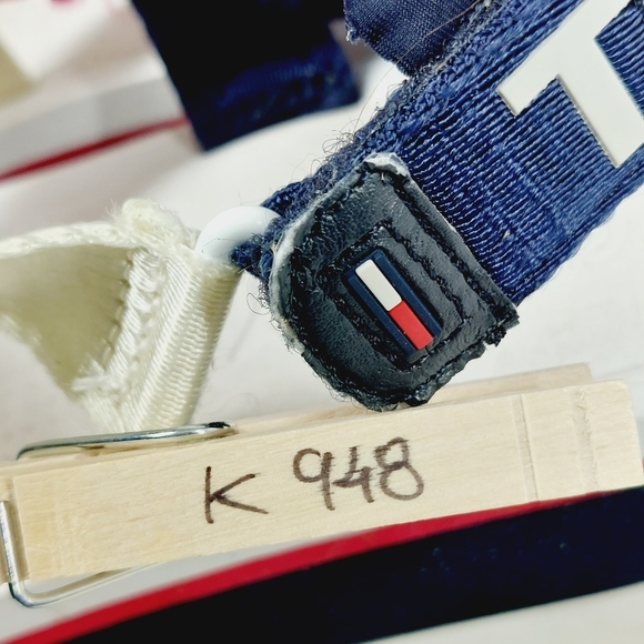 Tommy Hilfiger Red, White, and Blue Platform Sandals - Picture 12 of 12